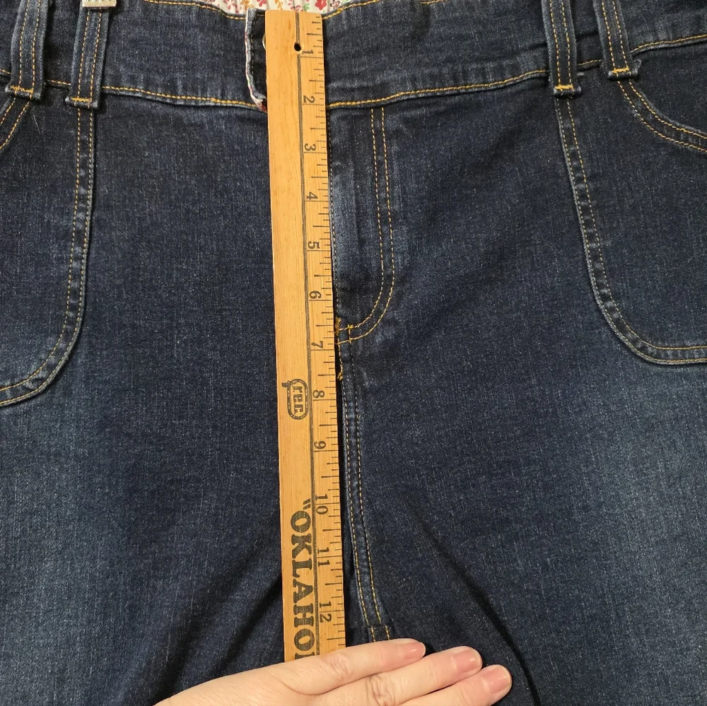 Oh Baby! MOTHERHOOD 36 XL Maternity Cargo Shorts Blue Denim Jean Drawstring Hem - Picture 4 of 8